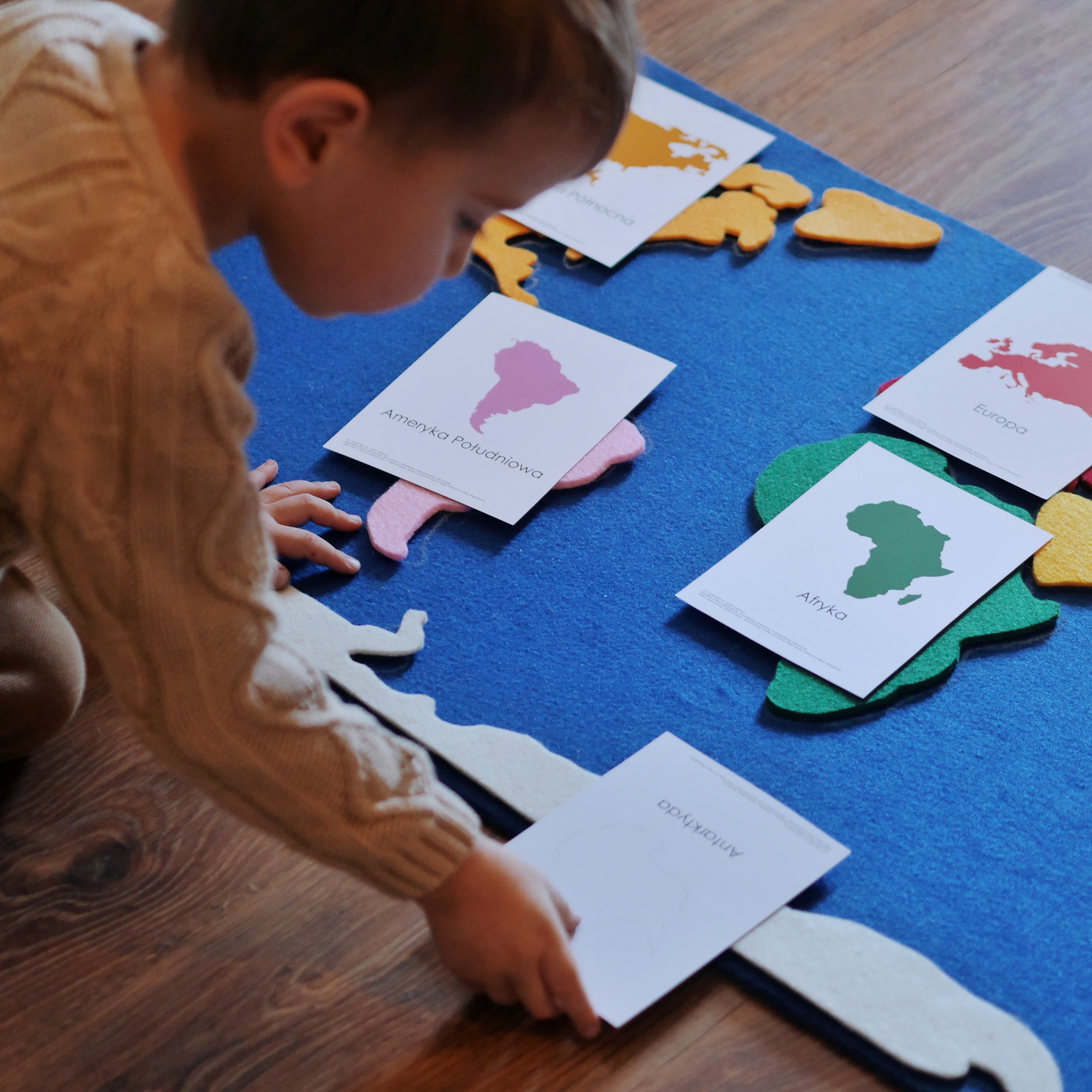 Geografia inaczej, czyli pomoce Montessori DIY 