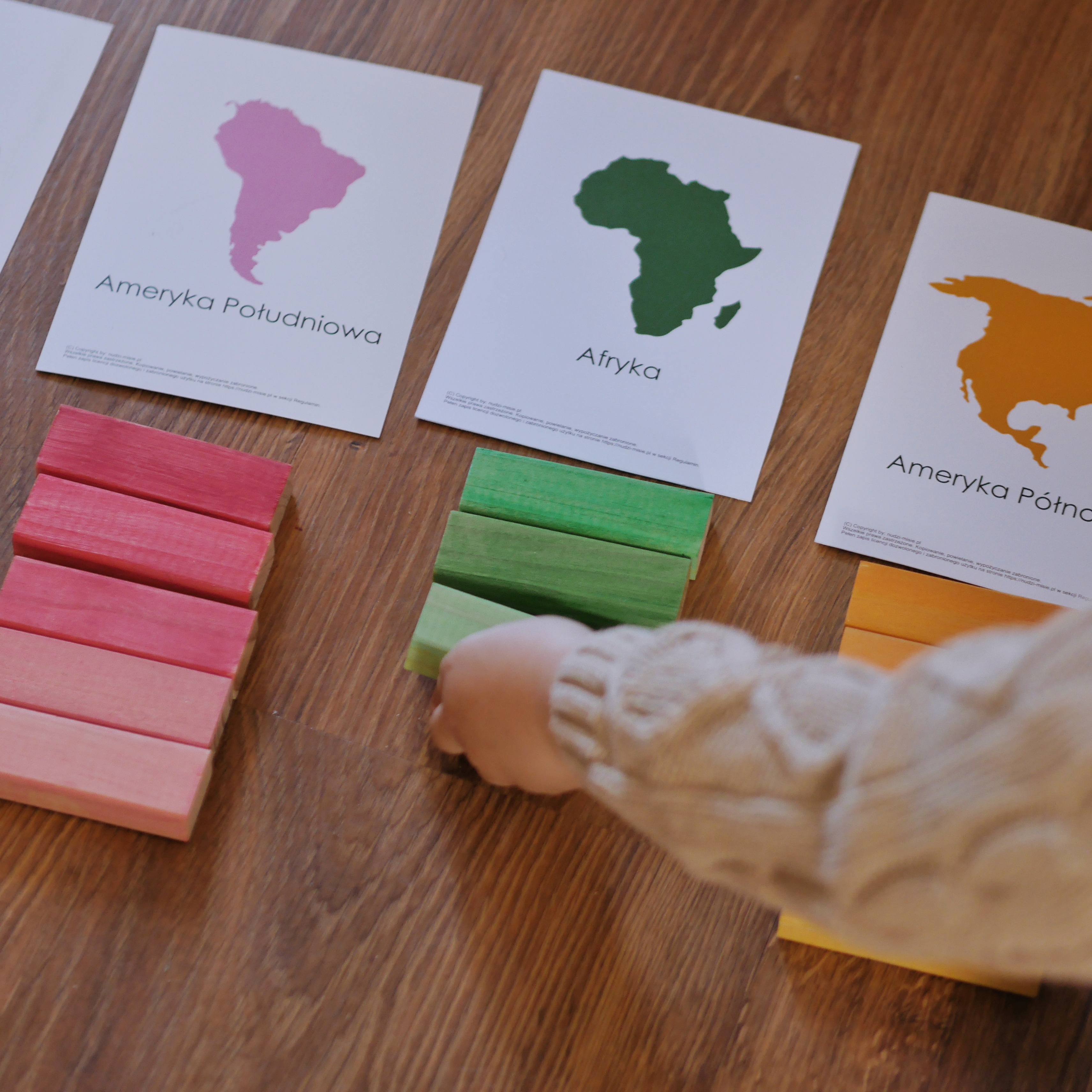 nauka geografii metodą Montessori