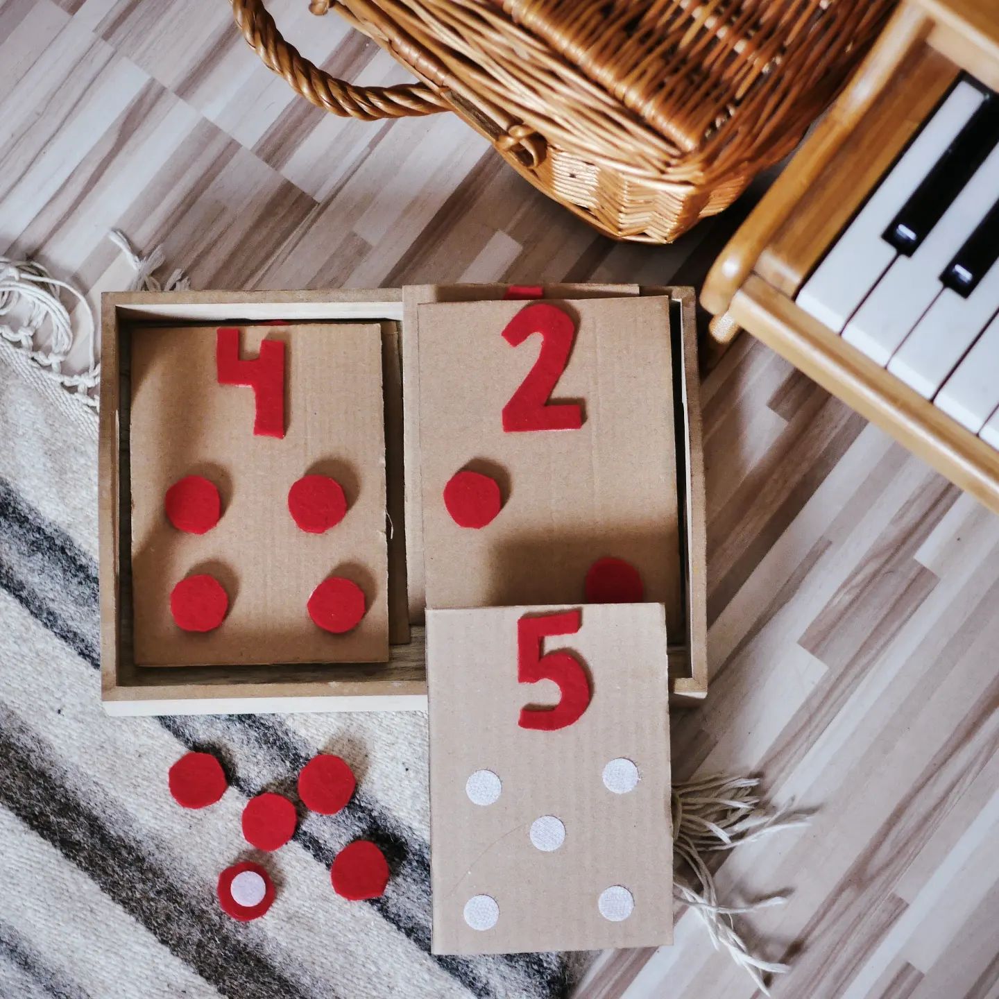 Tabliczki z cyframi DIY